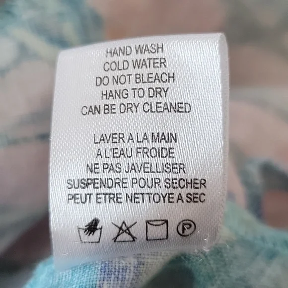 Claire Desjardins So Much Garden Sleeveless Tunic Button Down Size Large - Picture 8 of 8